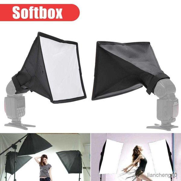 Difusores Flash Flash Light Universal Softbox 20x30cm Speedlight Soft Box Acessórios Fotográficos Dobrável Fotografia Flash Difusor Softbox R230712