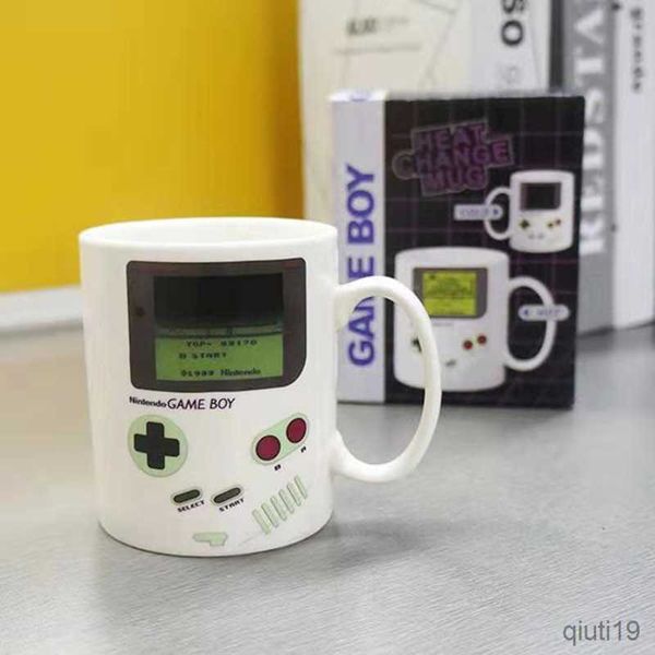 Canecas Jogo Caneca de Café Caneca Sensível ao Calor Criativa Cor Mudando Caneca Mágica Engraçada Cerâmica Xícara de Chá Novidade Presentes de Natal Para Amigos R230712