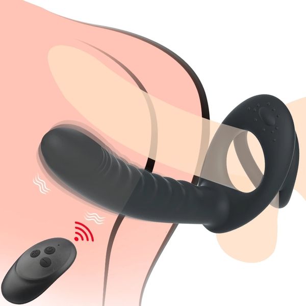 Вибраторы двойной проникновение на анальный вибратор, подходящий для пар дилдо вибратор Anus Anus Plug G-Spot Vibrator Женская игрушка для взрослых секс 230712
