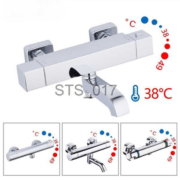 Küchenarmaturen, Duscharmaturen, Badmischer mit Thermostat, Wandmontage, Duschwanne, Wasserhahn, thermostatischer Wassermischer, Bad Griferia x0712