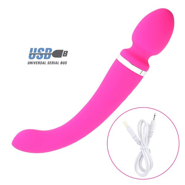 Vibrators 10 Speeds Powerful Dual Head Big for Women Magic Wand Body Massager Sex Toys For Woman Clitoris Anal_voghion.com