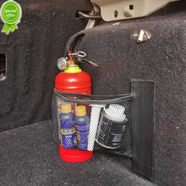 Bagagliaio per auto Rete elastica Cinghia fissa Interni per auto Estintore Borsa per rete portaoggetti Organizer per bagagliaio posteriore Accessori per decorazioni di fissaggio