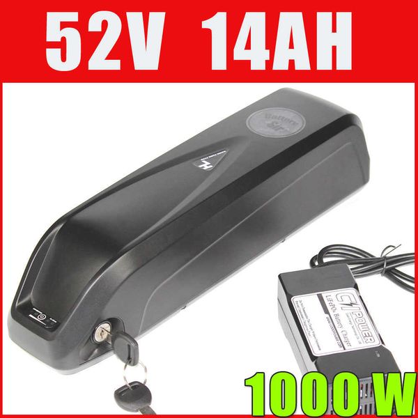 Batteria per tubo obliquo bici elettrica Sanyo 52V 750W 1000W 52V 14Ah batteria agli ioni di litio ad alta potenza con 30A potente BMS