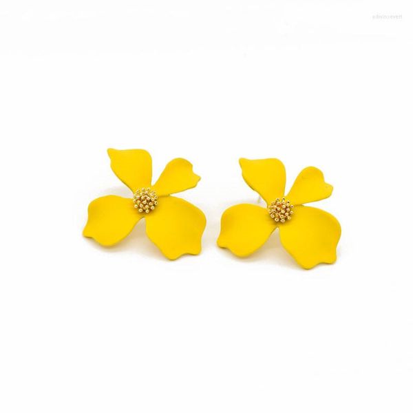 Ohrstecker Blume süßes Blütenblatt für Frauen koreanischen Stil niedliche Femme Ohrring Großhandel Schmuck Geschenke