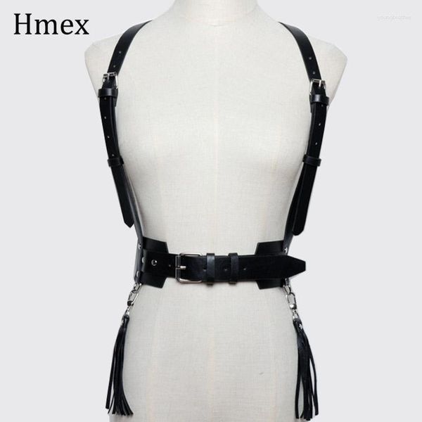 Ремни панк хараджуку кожаный жгут Ceinture Slim Body Rondage Cage Sculpting поясные ремни для пояса модные подтяжки Femme