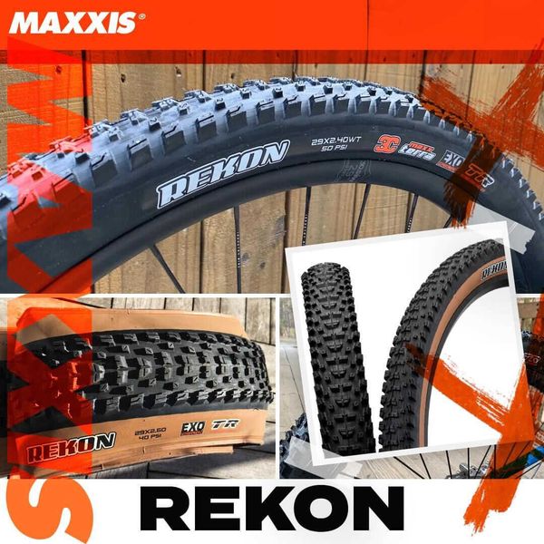 Pneus de bicicleta MAXXIS MTB PNEU DE BICICLETA sem câmara REKON(M349RU) REKON RACE PNEU DOBRÁVEL DE BICICLETA Mountain Bikes 29x2.35 29x2.25/2.4WT EXO TR HKD230712