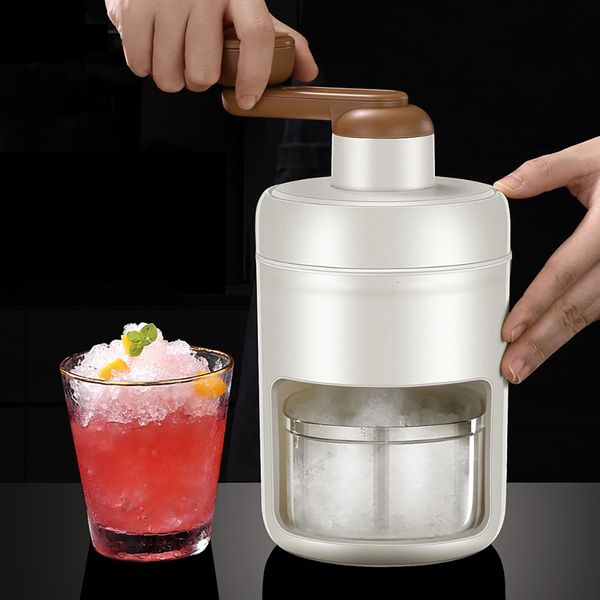 Eiscreme-Werkzeuge, Haushalts-Mini-Rasierer, Brecher, Schneekegel, tragbare manuelle Zerkleinerungsmaschine, DIY-Getränke-Smoothie-Block-Schredder-Maschine 230711