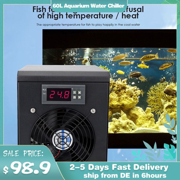 Filtrazione Riscaldamento da 180 W Acquario Chiller dell'acqua 60L Sistema di riscaldatore del serbatoio del serbato