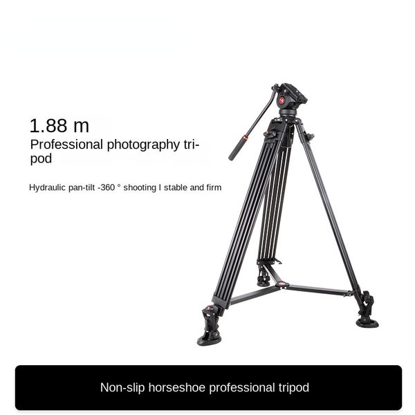 Commercio all'ingrosso VX-18M Fotografia Treppiede 1.88 m Idraulico PTZ Treppiede Micro SLR Fotocamera Fotocamera Lega di Alluminio Supporto Professionale