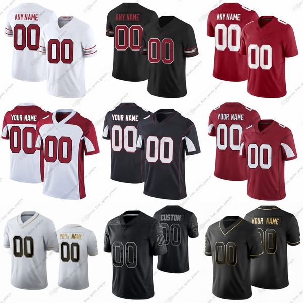 Camisas de futebol personalizadas Kyler Murray J.J. Watt DeAndre Hopkins Budda Baker Zach Ertz Marquise Brown BJ Ojulari Rashard Lawrence Garrett Williams