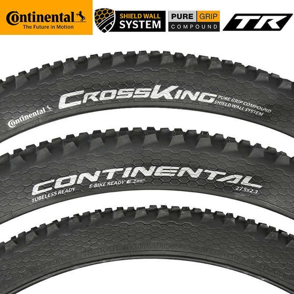 Fahrradreifen Continental Mountainbike-Reifen 29/27,5 * 2,3 Zoll CrossKing Tubeless Anti Pannen Off-Road Downhill Flodable Reifen für E-Bike MTB HKD230712