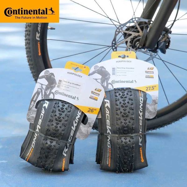 Pneus de bicicleta Continental Race King Tubeless Ready Rim 26 27.5 29 2.0 2.2 Pneu dobrável PureGrip Compound Shield Wall System Pneus MTB HKD230712