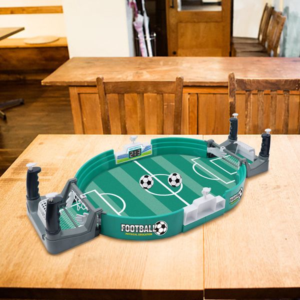 Mini jogo de futebol de mesa de pebolim Fácil instalação Jogos de futebol competitivos de mesa Jogos de campo de futebol real para crianças Brinquedos de férias 230711