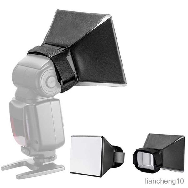 Diffusori Flash Diffusore fotografico universale Pieghevole DSLR Diffusore luce flash Softbox Diffusore flash esterno Soft Box per lampada flash QXNF R230712