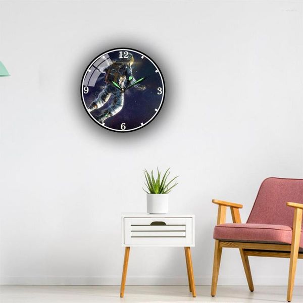 Relógios de parede Luz Relógio de luxo Personalidade Decoração de sala de jantar Vida criativa Moda para casa