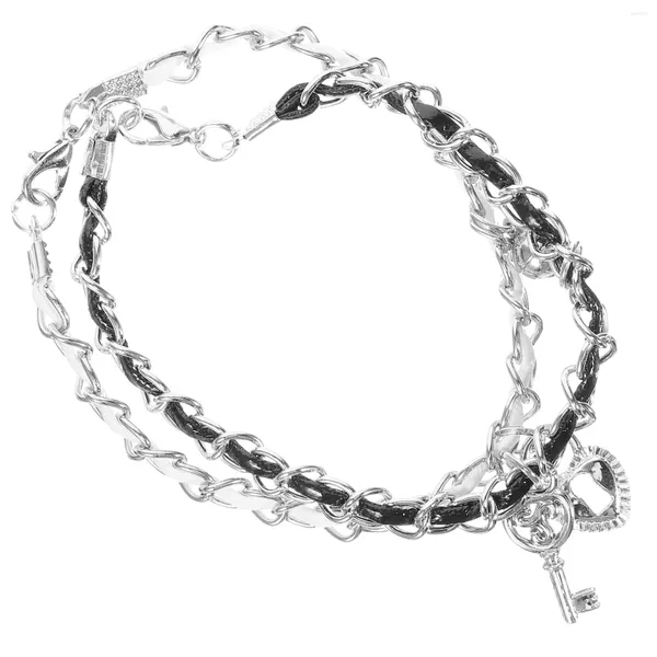 Charm-Armbänder, Schlüsselverschluss-Armband, für Damen, verstellbares Handgelenk, Paar, passende Paare, Liebhaber, Dekor, Liebhaber