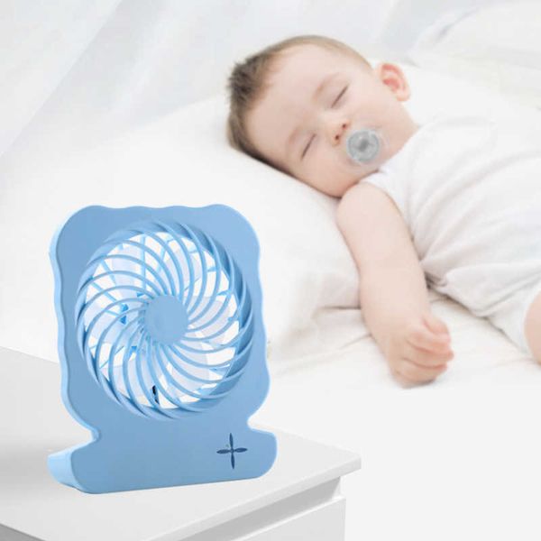 Elektrische Ventilatoren USB-Mini-Desktop-Ventilator Tragbarer elektrischer Ventilator Windgeschwindigkeit einstellbarer Mini-Ventilator Sommerkühlwerkzeuge Lade-Desktop-Ventilator