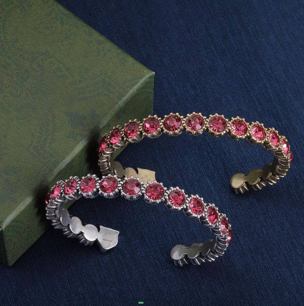 Designer Beliebte Armreif Frauen Europa Amerika Mode Stil Kristall Armbänder Manschette Armband Schmuck Hochzeit Liebhaber Geschenk