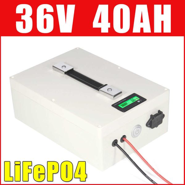 36V 40AH LiFePO4 Deep Cycle Ebike batteria Robot Golf Car Battery Pack