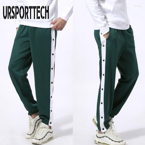 Calças Masculinas Arrival Hip Hop Streetwear Joggers Homens Estudante Calça Cargo Casual Calças Botão Aberto Cintura Elástica Solta Meninos