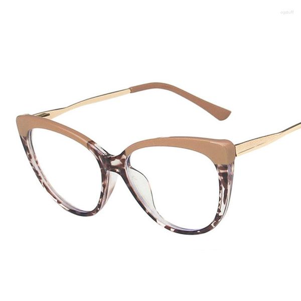 Güneş Gözlüğü Kadın Anti Mavi Hafif Kedi Göz Gözlükleri Lüks Tasarım Vintage Gözlük Bilgisayarları Optik Gösteri