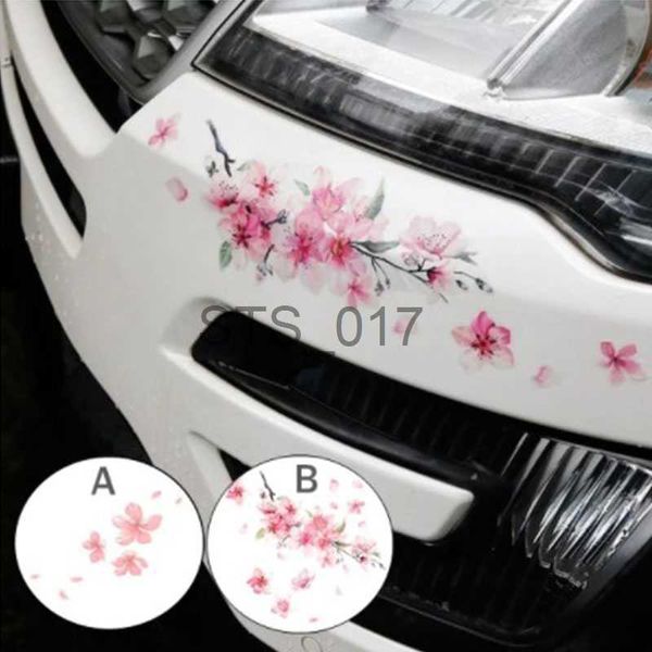 Andere dekorative Aufkleber, Sakura-Blumen-Autoaufkleber, Liebe, rosa, Auto-Vinyl-Aufkleber, Stoßstange, Fenster, Auto-Modifikation, Styling-Zubehör x0712