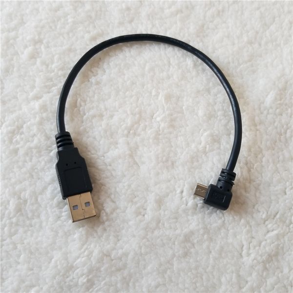 Micro B USB 90 gradi a sinistra ad angolo maschio a USB 2.0 Tipo A maschio cavo di alimentazione per caricabatterie per telefono Andriod Tablet PC