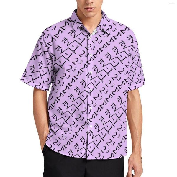 Camicie casual da uomo Camicette formula matematica divertente I Ate Some Pie Design a maniche corte hawaiano Camicia da spiaggia oversize retrò Regalo di compleanno