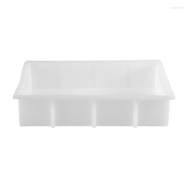 Caixas de armazenamento grandes moldes de resina retângulo silicone para fundição epóxi flor preservação artesanato