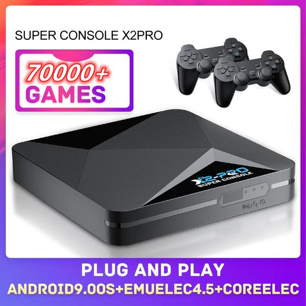 Super Console x2 Pro встроенные видеоигры 70000+ для PS1/PSP/DC/MAME с GamePad Kid Gift Game Box