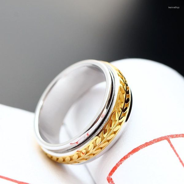 Cluster Rings 925 Sterling Silver Ring Paragraphs Male Thai Fashion Mustard