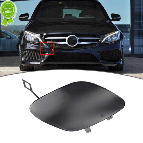 Copertura del gancio del paraurti per auto Paraurti anteriore automatico Gancio di traino Tappo per gli occhi Sostituzione nera per Mercedes Benz Classe C C300 C400 W205 Accessori