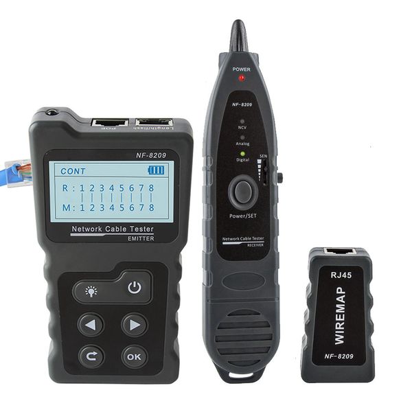 Ağ Araçları Noyafa NF 8209 RJ45 Kablo İzleyici POE Ağ Tel Denetleyicisi Kablo Test Network Aracı Tarama Wiremap UTP Test Cihazı 230712