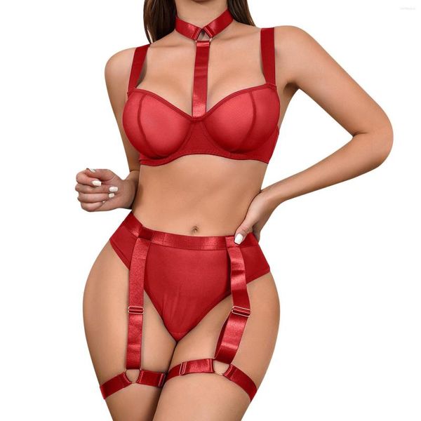 Conjuntos de sutiãs sexy babydoll sutiã de renda e calcinha conjunto perspectiva sexo trajes eróticos lingerie roupa interior pornô para mulheres