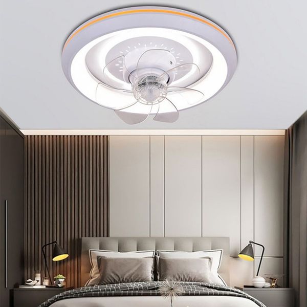 LED ışık ve uzaktan kumanda avizesi LED lamba ile tavan fan lambası küçük dekoratif fanlar yatak odası için serin dekorasyon ev cihazı