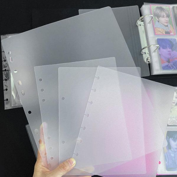 2pcs Cogumelo PP MaFrosted Placa Para Proteger O Papel Interno Espaçador Planejador Filofax Organizador Divisor Placa Separadora Página