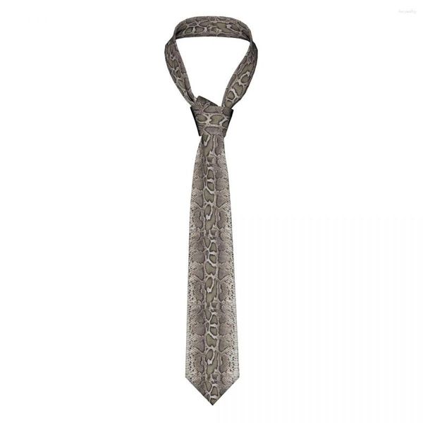 Bow Ties Sıfırlayıcı yılan derisi kravat sahte boa basılı polyester ipek desen boyun aksesuarları resmi erkekler bluz kravat