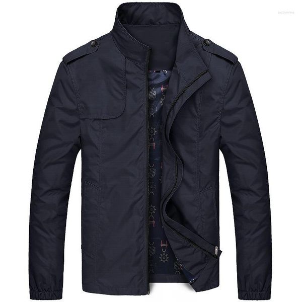 Jaquetas masculinas 2023 primavera outono moda masculina casual bomber jaqueta casaco fino sobretudo roupas masculinas de marca de beisebol agasalhos sólido