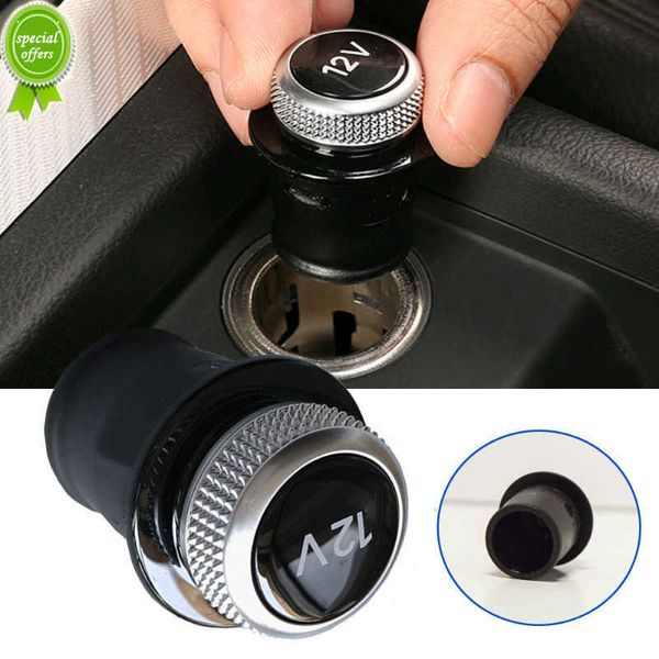 Tampa do plugue do isqueiro do interior do carro 8W0 919 311 Chrome Dust Plug Cap guarnição Preto Acessórios do carro para Audi A3 A4 A5 Q2 Q7 R8