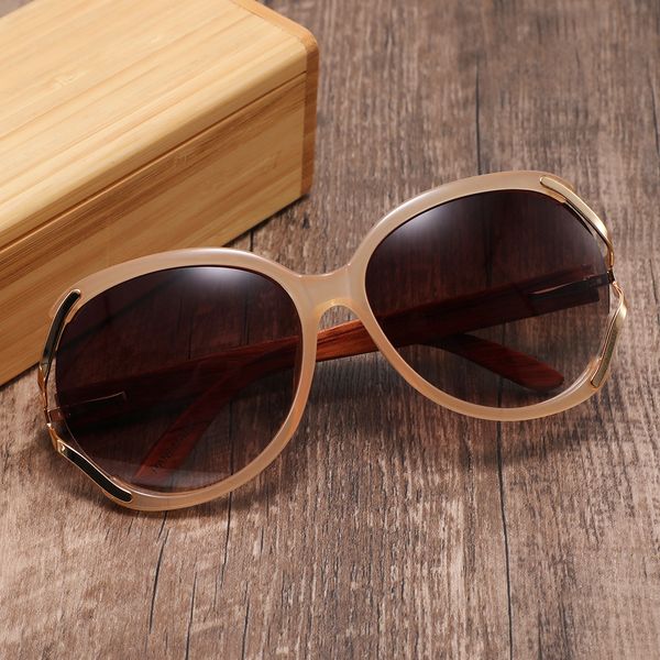 Óculos de sol de madeira retrô polarizados Oversized Classic Outdoor Óculos Business Trending Lentes esportivas Homens Mulher Designer Lunette