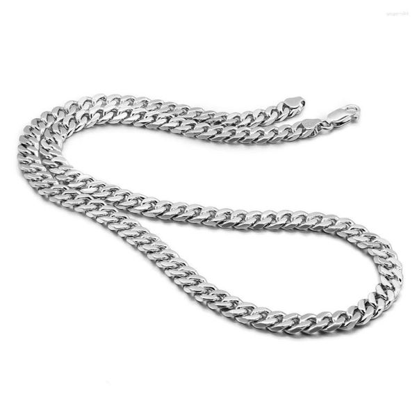 Ketten Hip-Punk Solid 925 Sterling Silber Miami Cuban Link für Männer Frau Halskette Mode 18-30 Zoll Panzerkette Unisex Schmuck Geschenk