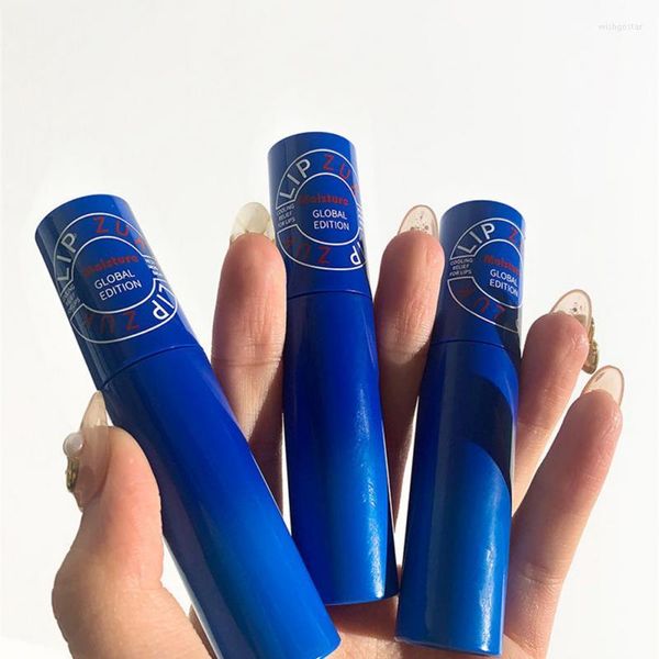 Lip Gloss Blue Tube Anti-cracking Moisturizing Liquid Primer Hidratante Nutritivo Oil Care
