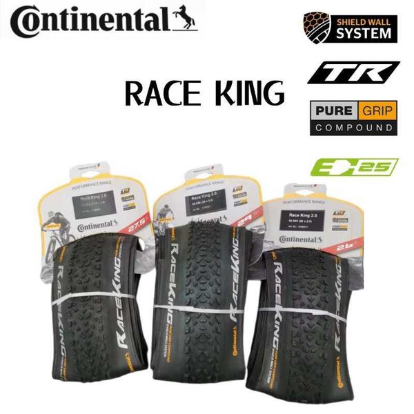 Pneus de bicicleta Continental RACE KING Anti-Puncture Vacuum Tubeless E-BIKE Original Professional Mountain Bike Pneus para Cross-Country Racing HKD230712