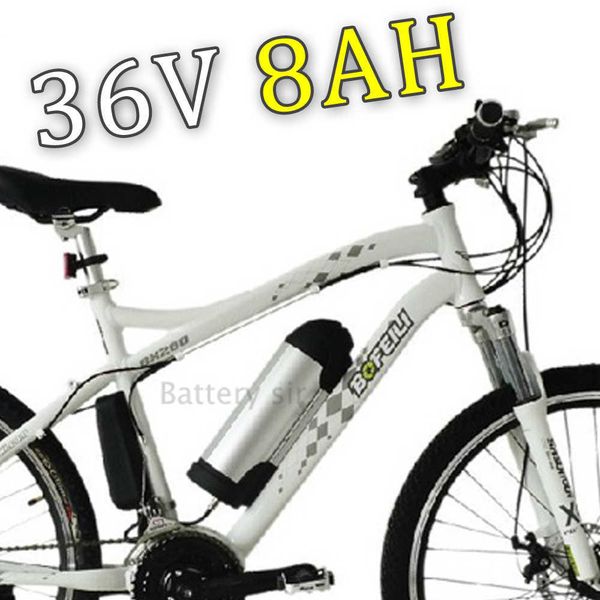 Samsung cell 36V 8Ah batteria agli ioni di litio 36v ebike bottiglia d'acqua batteria al litio per ebike con caricabatterie BMS