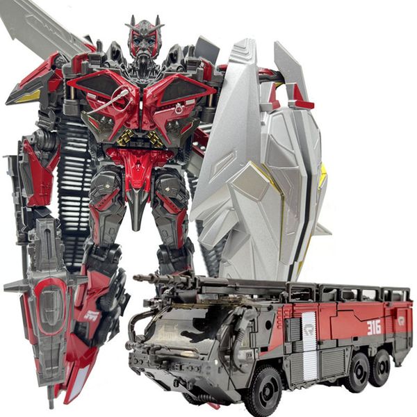 Brinquedos de transformação Robôs EM ESTOQUE BAIWEI 18CM Transformation Toys TW1024 KO SS Movie Robot Lindamente Pintado Anime Action Figure Car Model Kids 230712