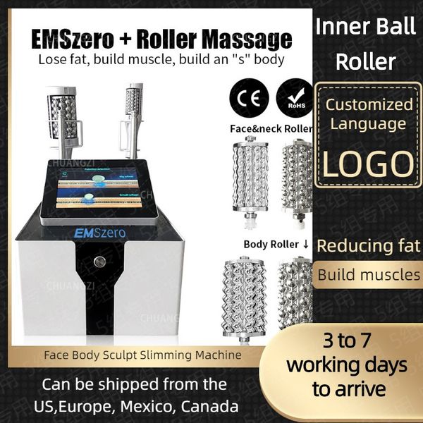 2023 Emszero İç Ball Roller Makinesi Zayıflama Selülit Makinesi Yüz Cildini Geliştiren Hi-Emt Heykel Fizyoterapi