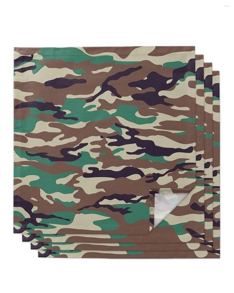 Tischserviette mit Camouflage-Hintergrund für Hochzeitsfeier, bedrucktes Tischset, Geschirrtücher, Küche, Esszimmer