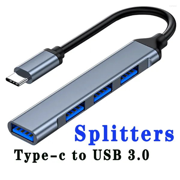 Expansão Dock Type-c para Usb Splitter Set 3.0 Extender One-to-four Flash Drive Laptop