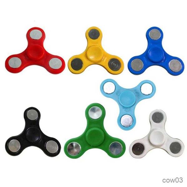 Brinquedo de descompressão plástico rolamento tri-spinner abs giradores de mão para spinner anti-stress brinquedos infantis longos tempos de rotação dropship r230712