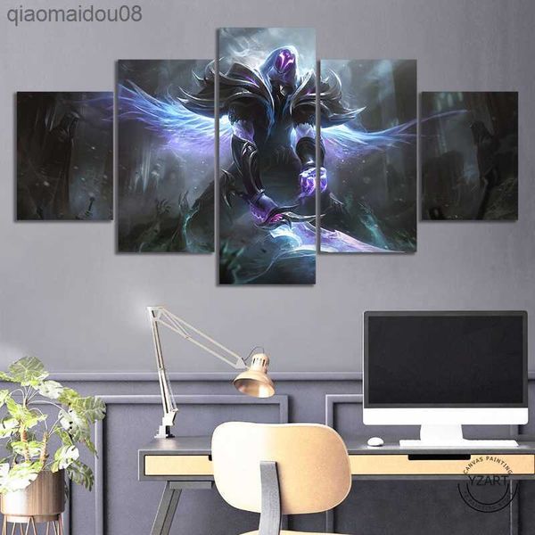 5/3 pezzi senza cornice League of Legends Videogioco Poster Ashen Knight Pyke LOL Games Art for Home Decor Wall Art Gift L230704